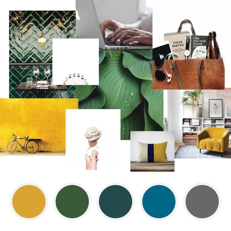 Палитра цветов для мудборда