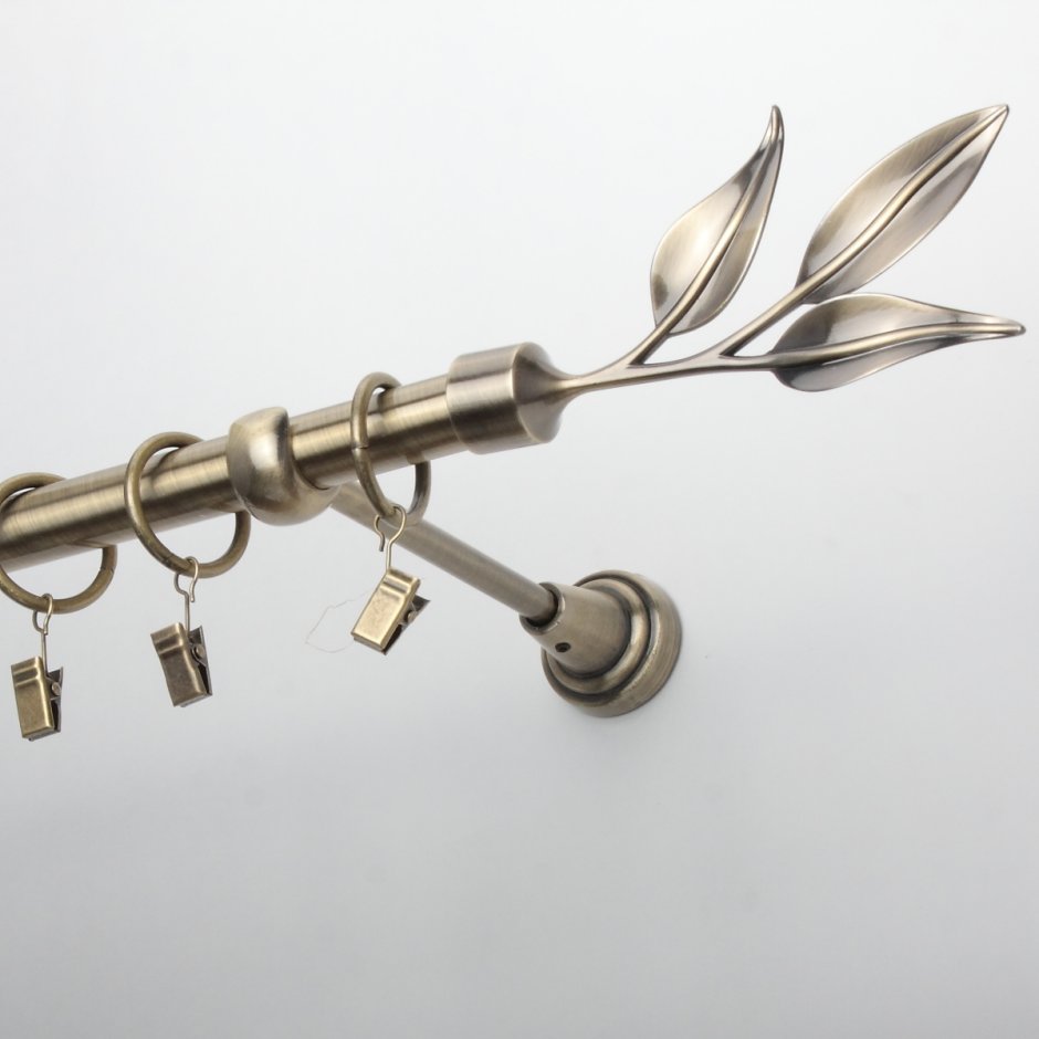 Карниз металлический витой 2,4м 2р д 16см + наконечники