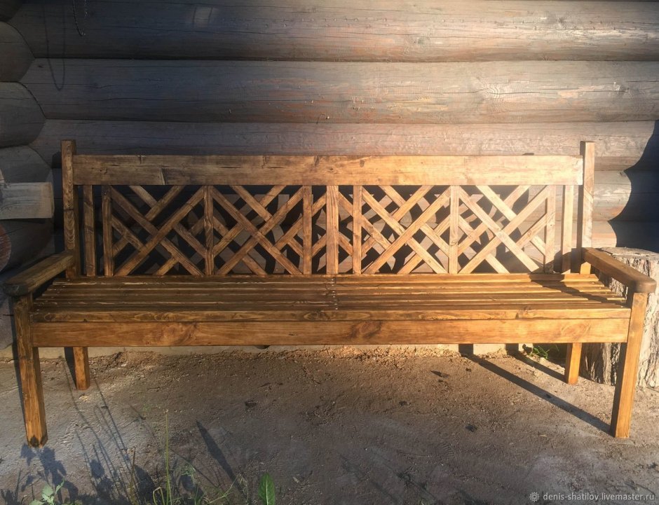 Лавка банная (лиственница) 360*1200 мм