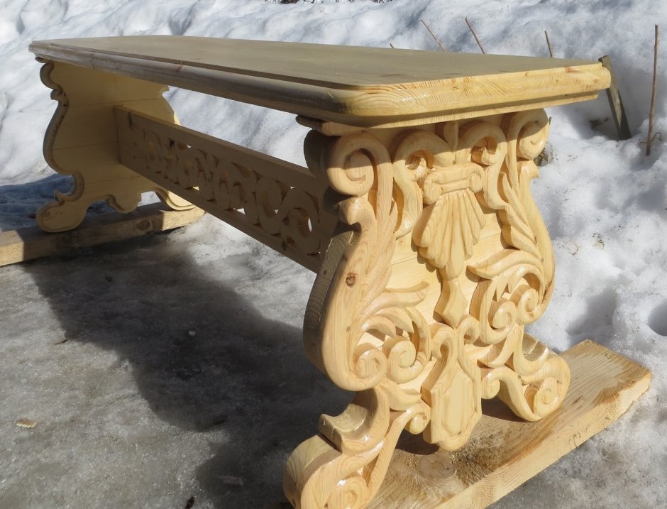 Резные лавочки