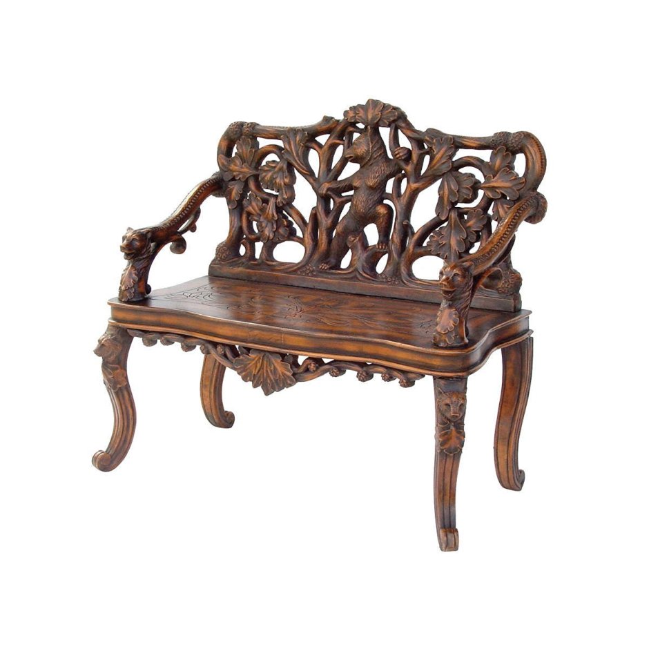 Скамья резная