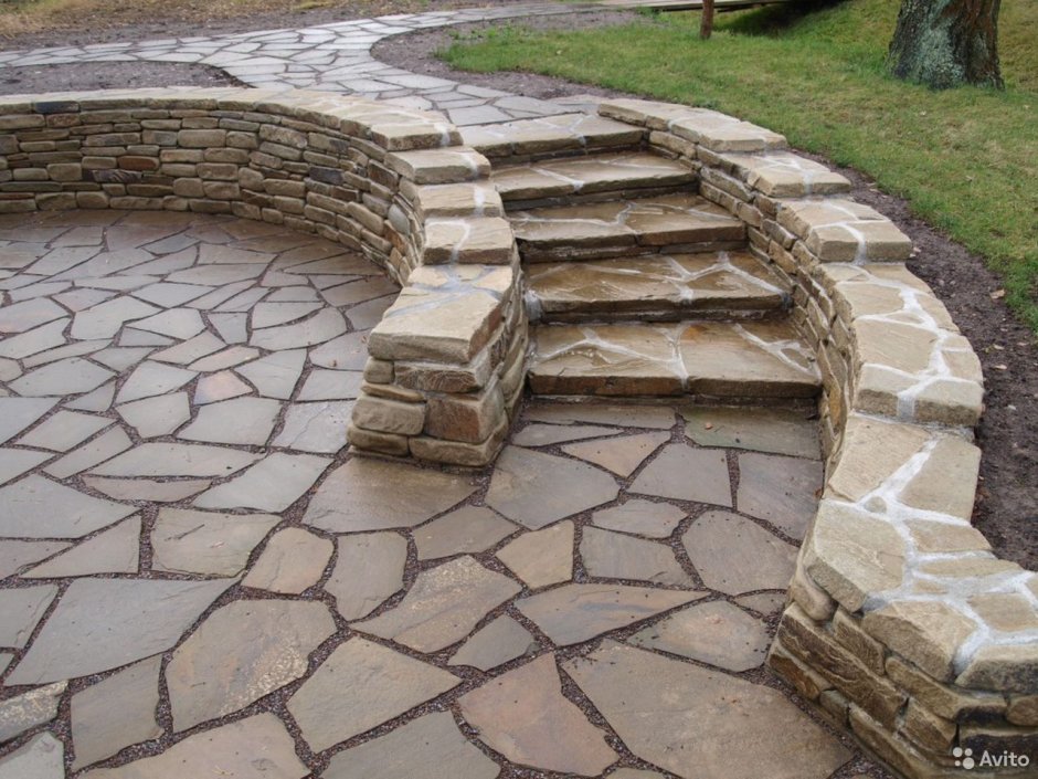 Цветовое сочетание с песочным камнем