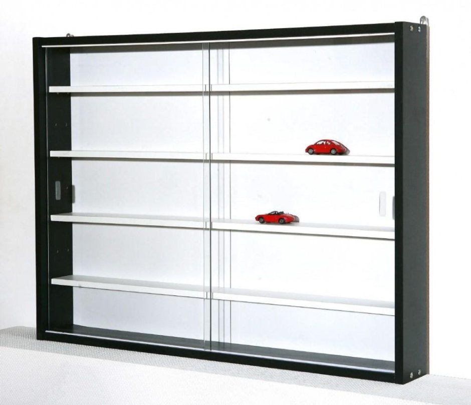 Полка витрина навесная стеклянная