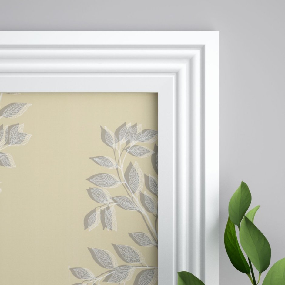 Гипсовые рамки на стенах