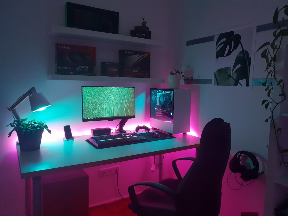 Геймерские комнаты с подсветкой