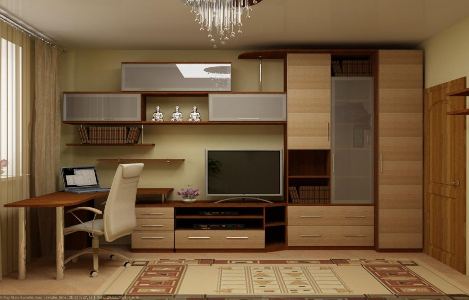 Стенка классика-1 Боровичи дуб беленый