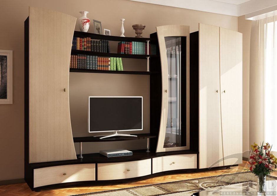 Стенка со шкафом купе