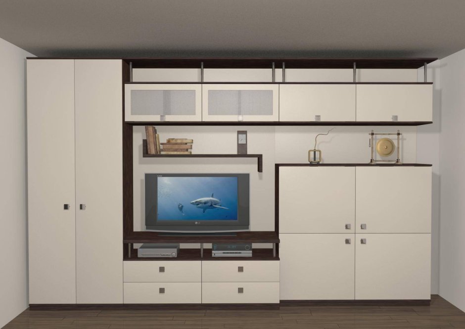 Шкаф в комнату с телевизором