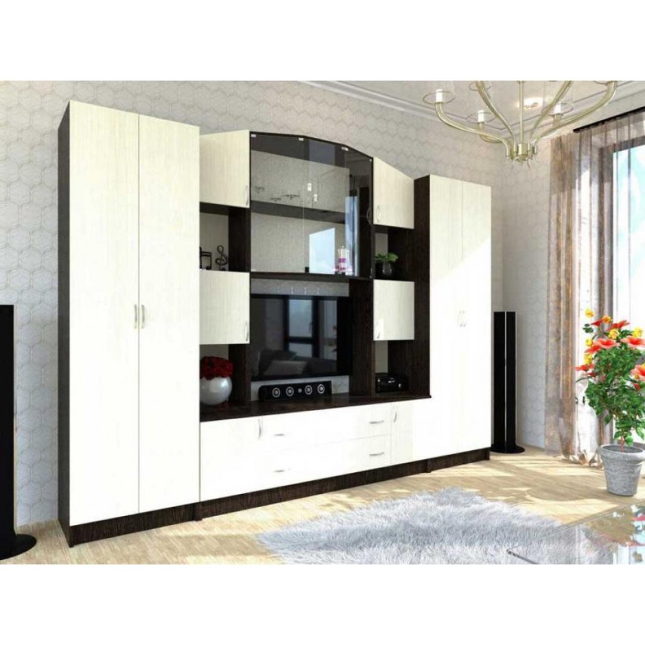 Тумба под телевизор со шкафом