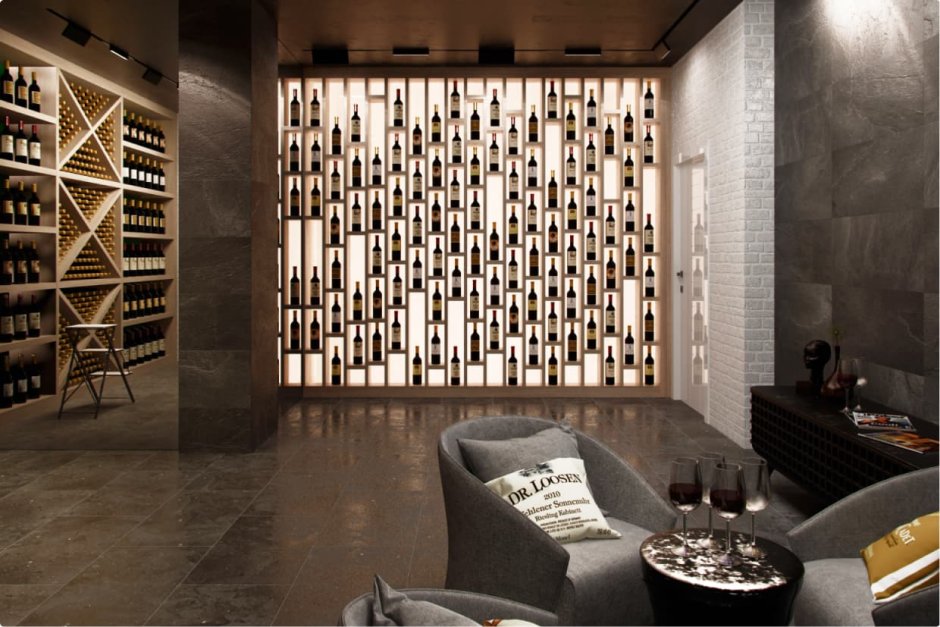 Кухонные шкафы под лестницей