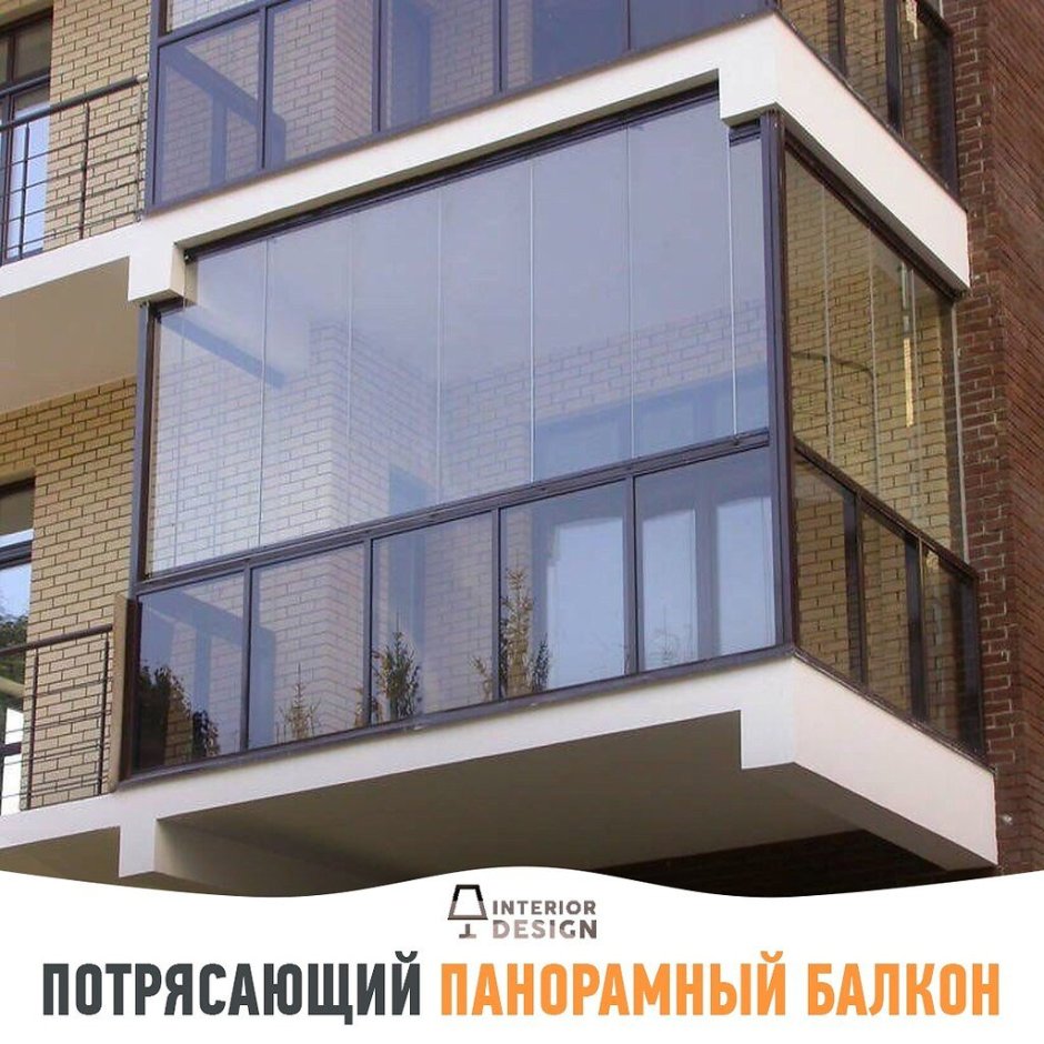 Застекленная лоджия с наружи