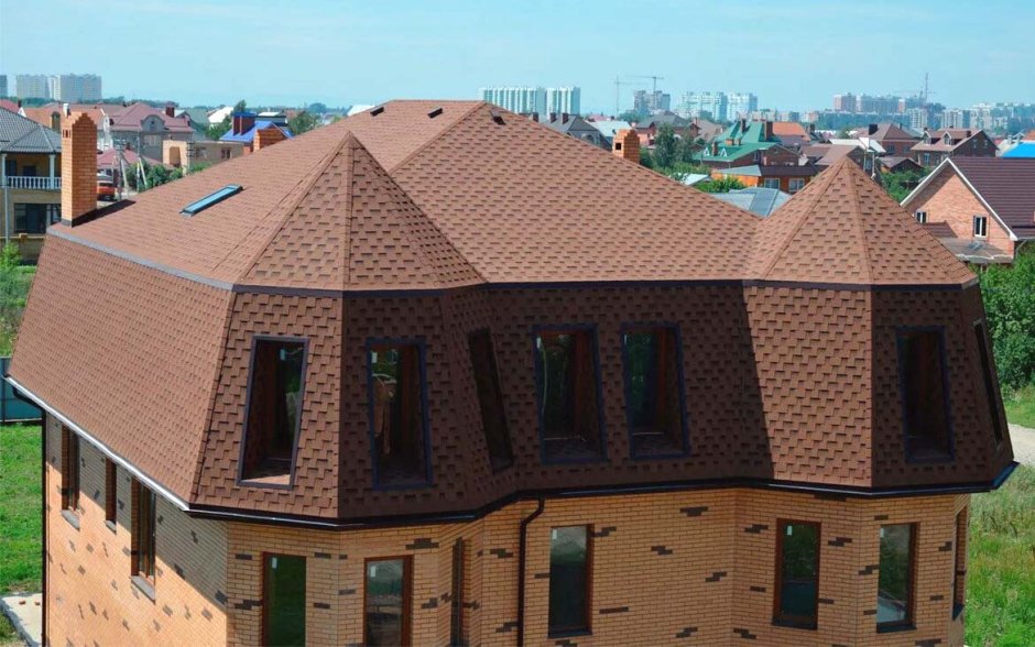 Шинглас мансардная кровля