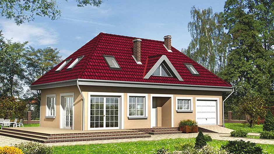 Четырехскатная крыша