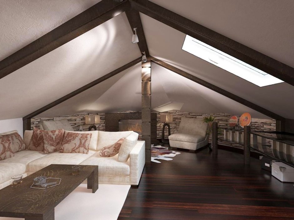 Четырехскатная мансарда