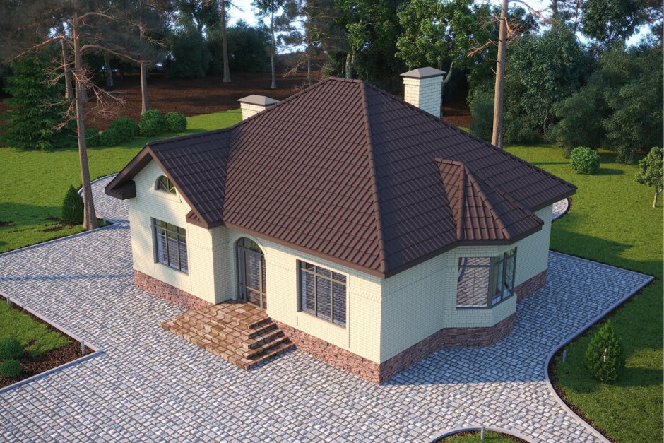 Вальмовая кровля rr33