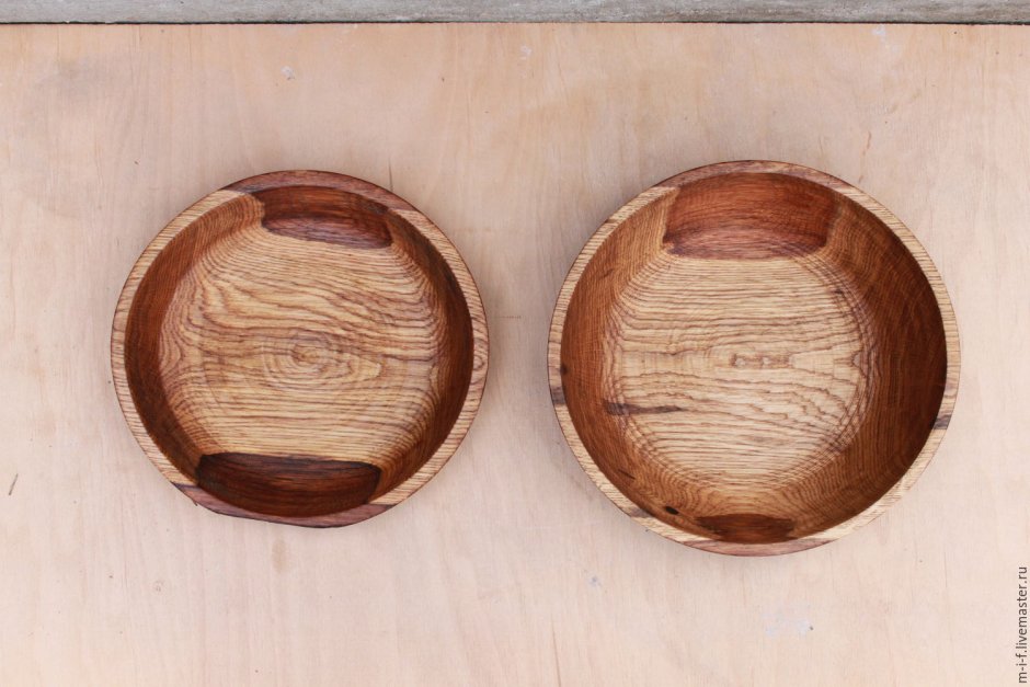 Деревянные тарелки на стену