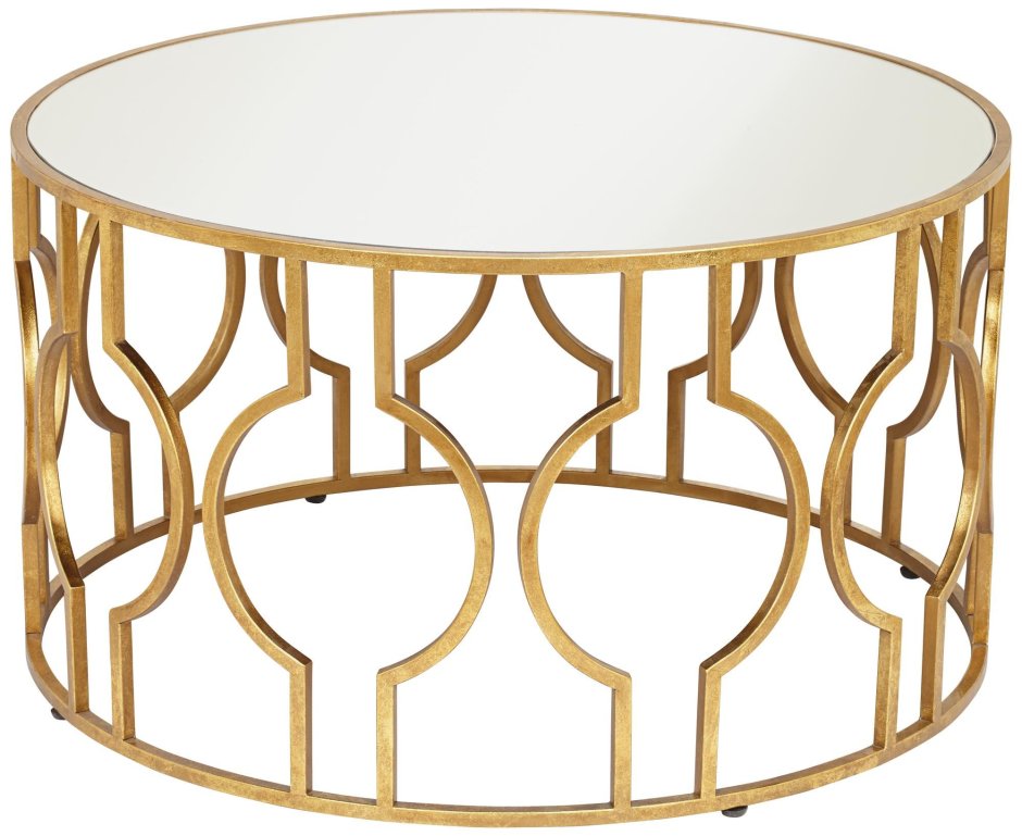 Журнальный столик золотой