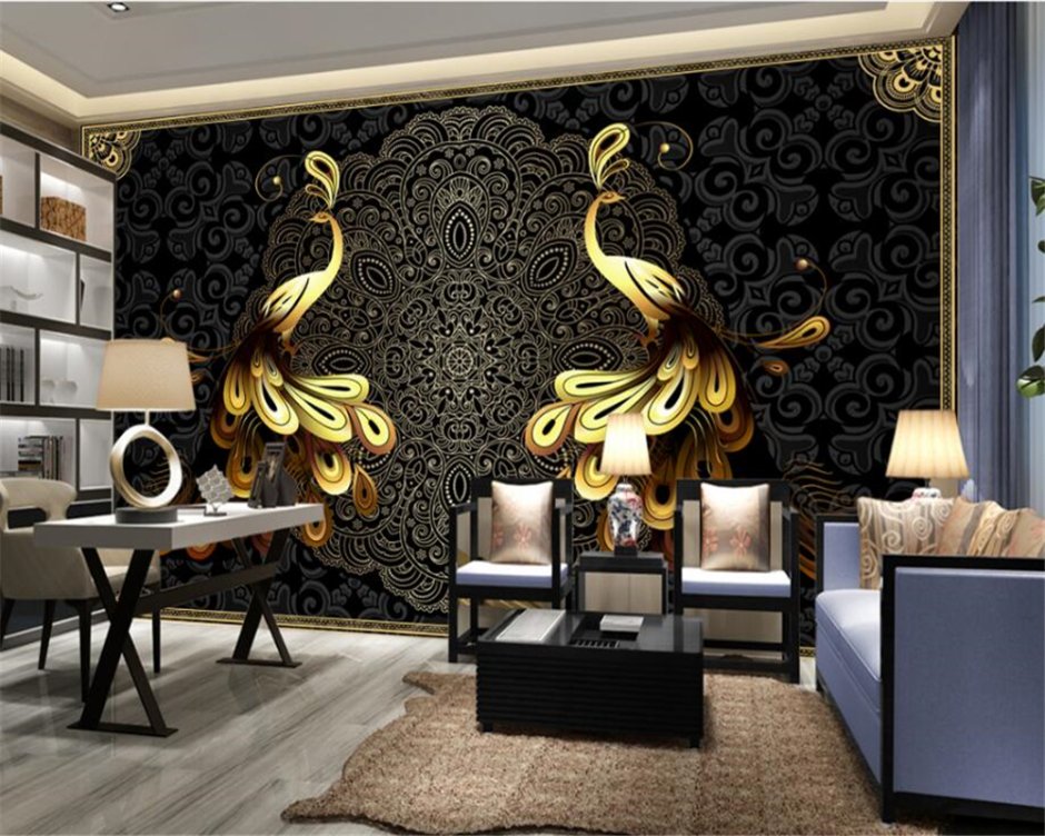 Золото в интерьере