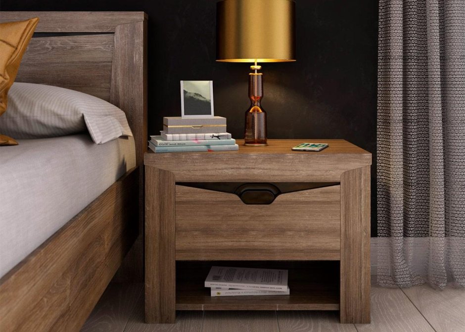 Тумба прикроватная из массива дуба «Сканди