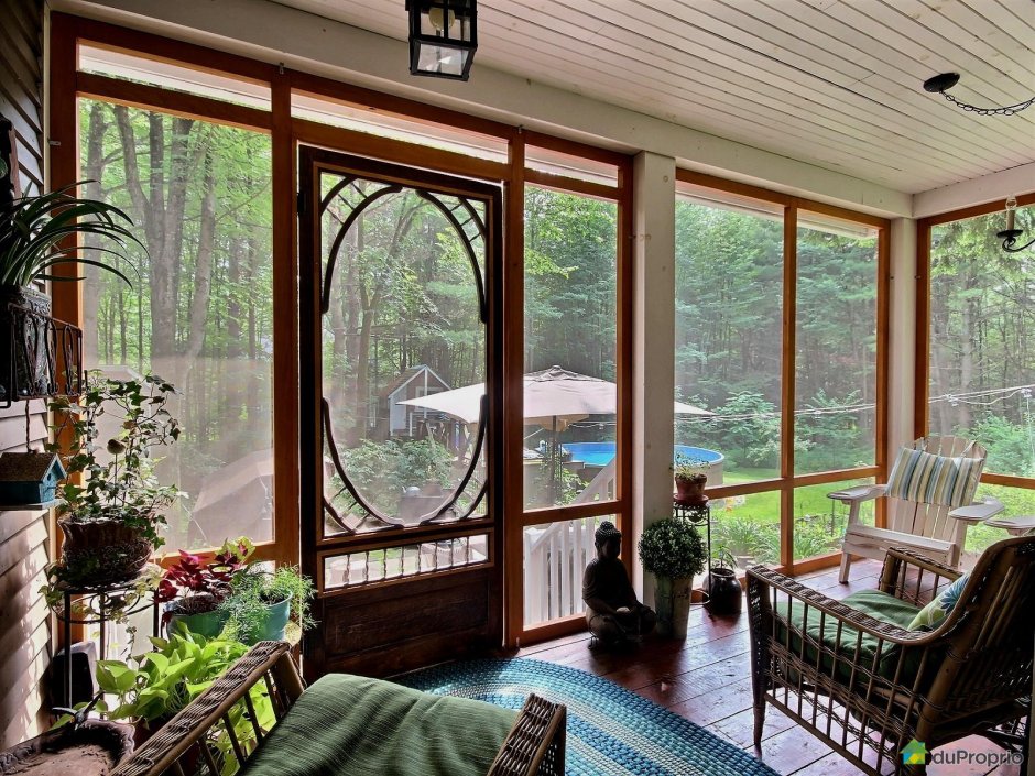 Терраса с панорамными окнами