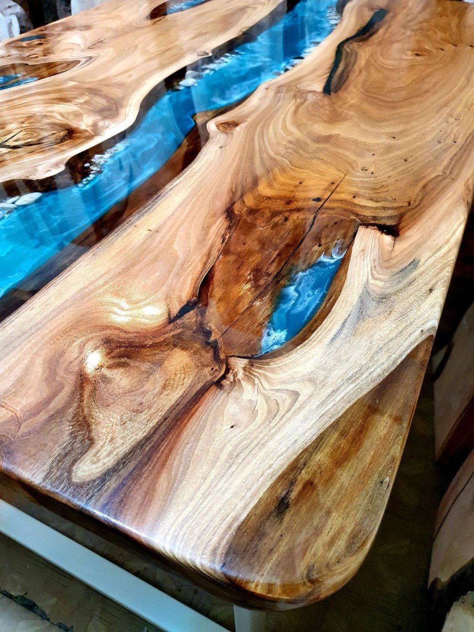 Стол карагач эпоксидка