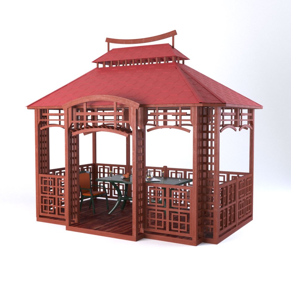 Японская пагода беседка