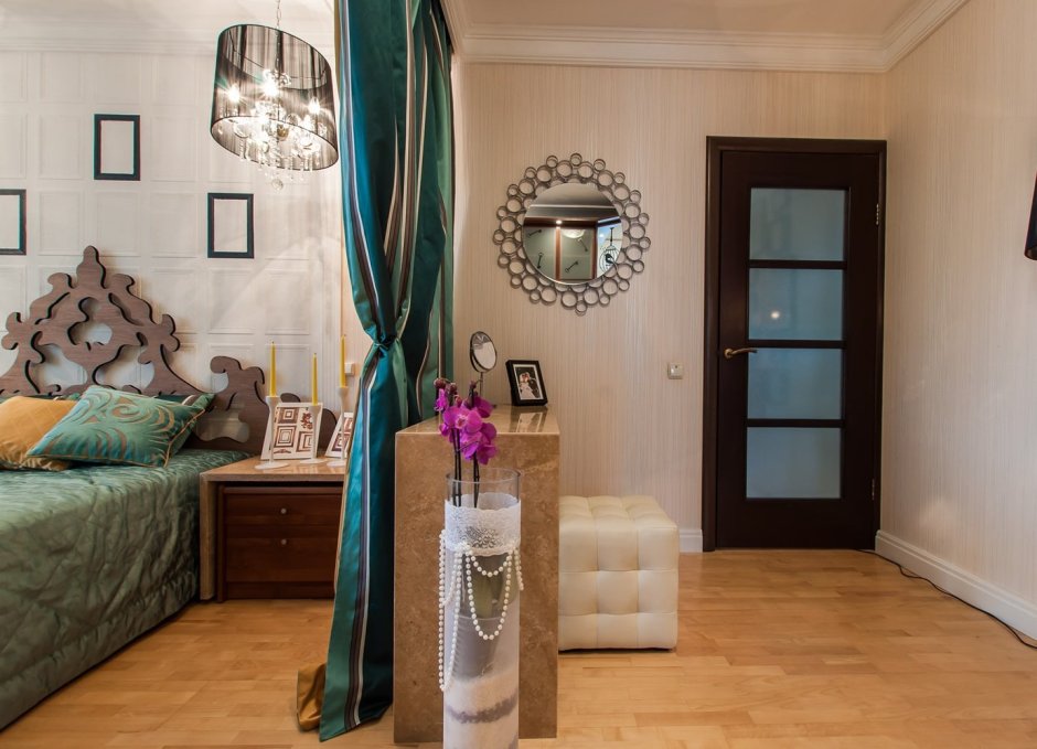 Зонирование шторами