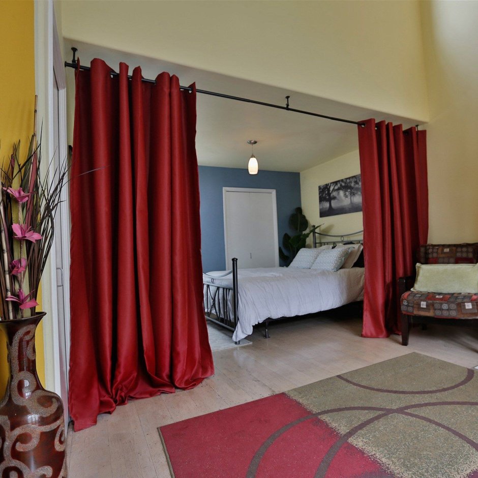 Перегородка штора для зонирования комнаты