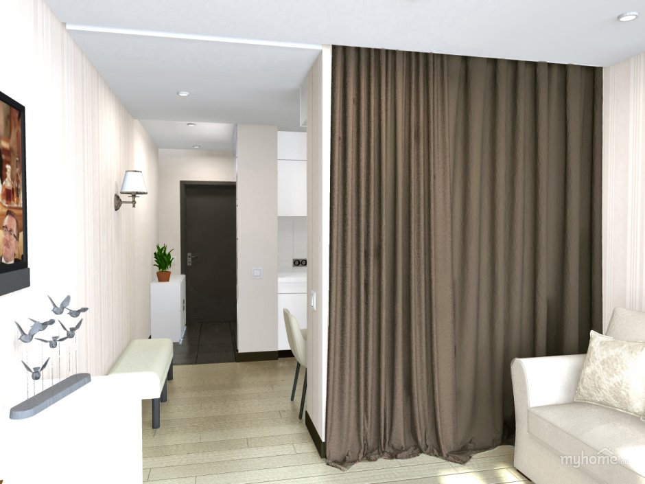 Шторы между комнатами