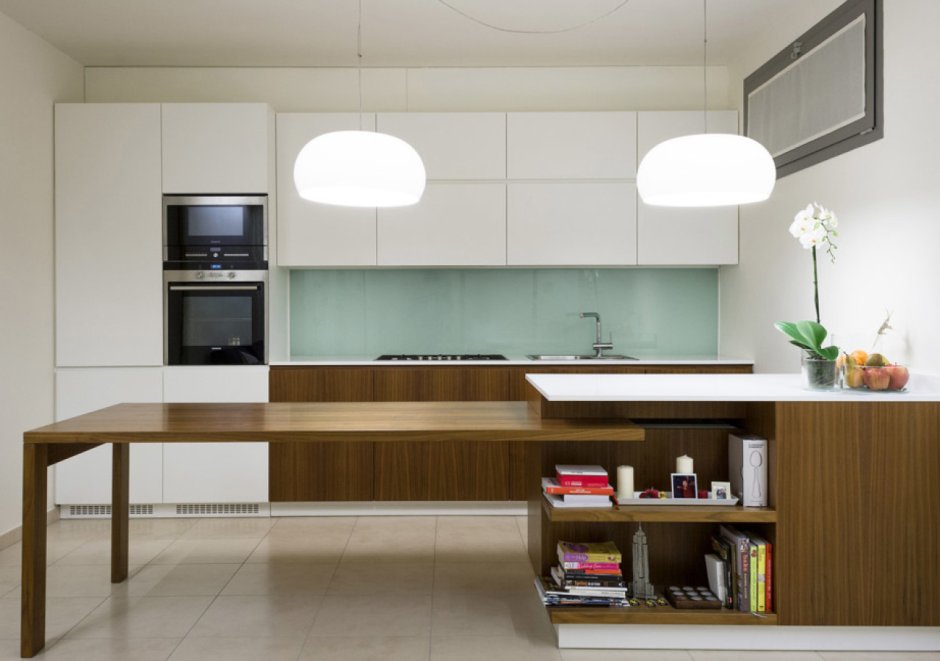 Маленькие угловые кухни с барной стойкой