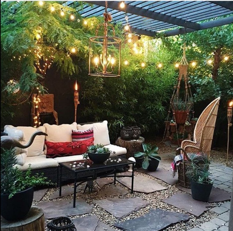 Интерьер внутреннего дворика