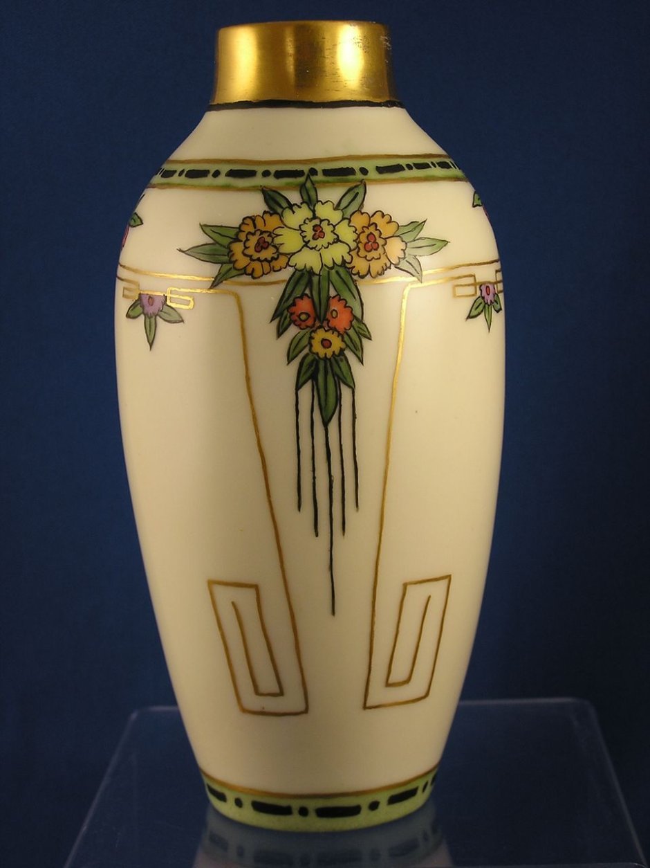 Арт деко стекло вазы