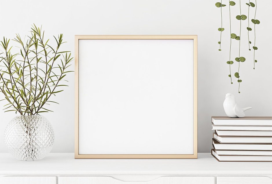 Мокапы рамка в интерьере