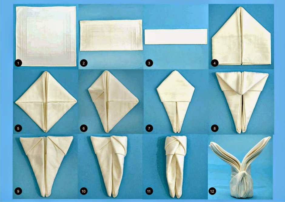 Украсить стол салфетками