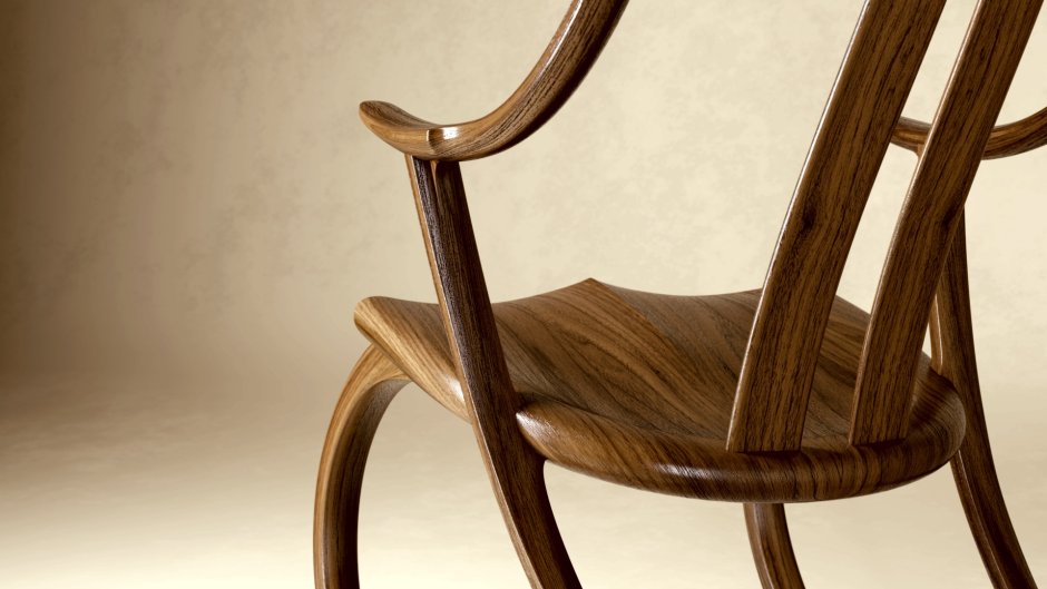 Шикарный деревянный стул