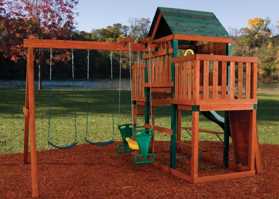 Горка своими руками для детей на даче