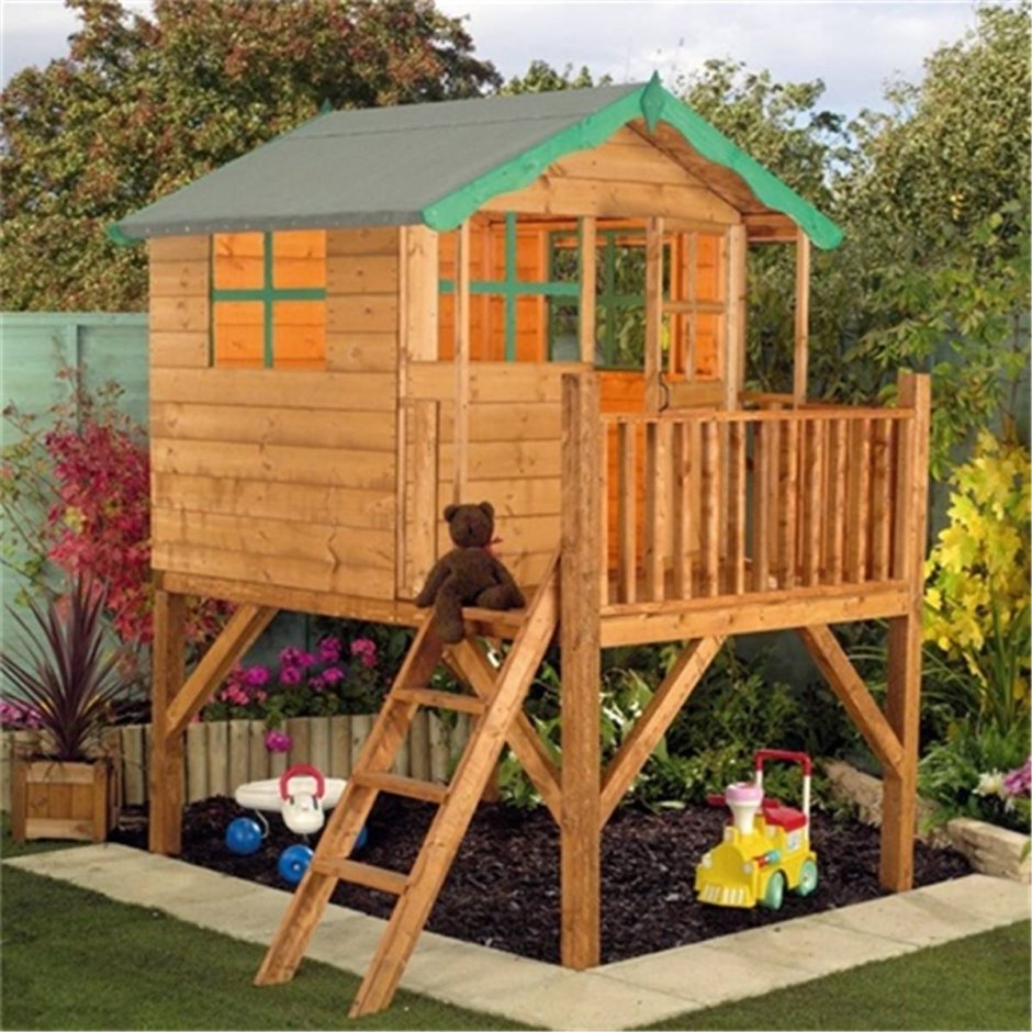 Детский домик высокий