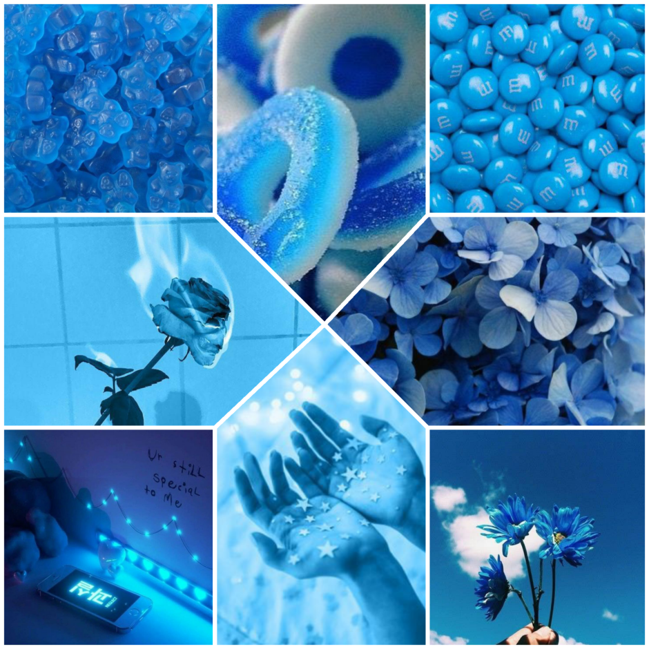 Синий цвет в интерьере