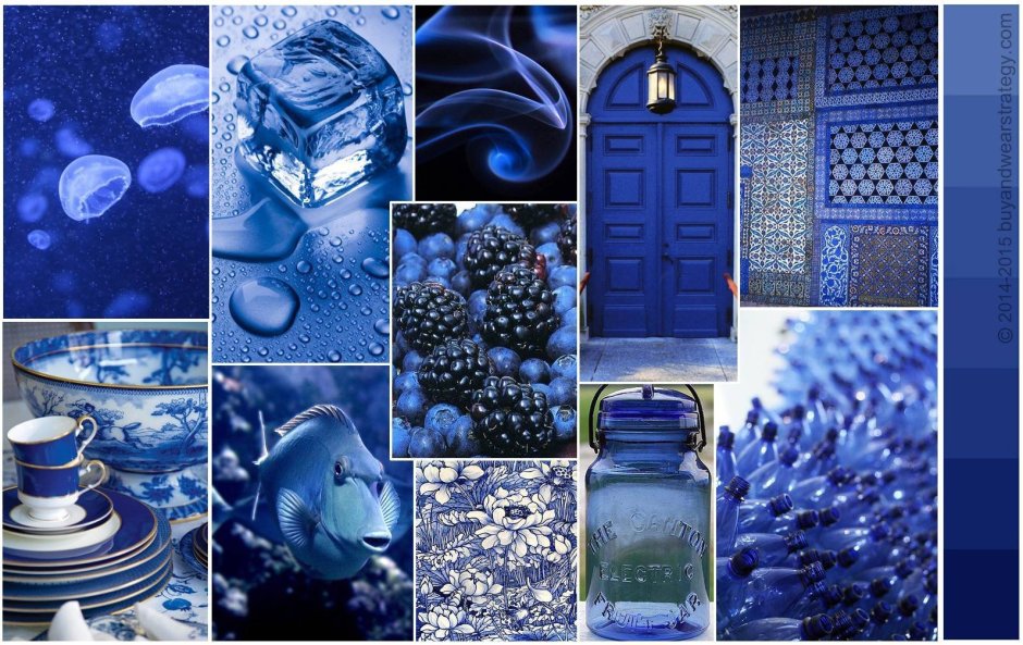 Оттенки синего цвета