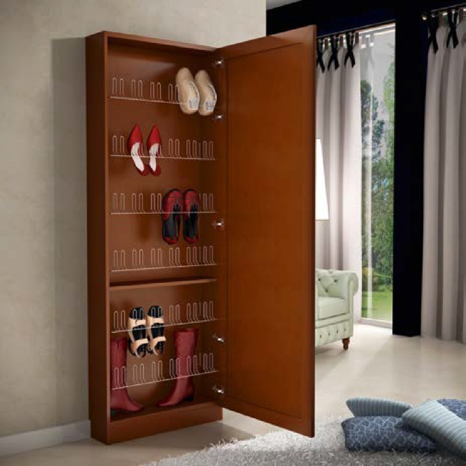 Шкаф для обуви Disemobel Classic, высокий, узкий, 74x22x208 см (422)