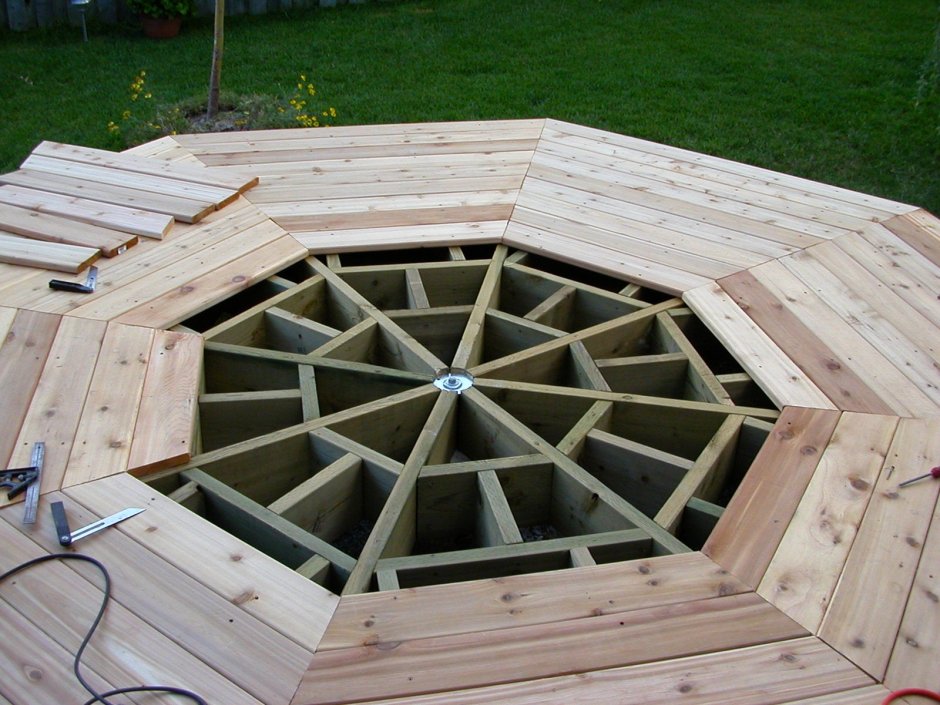 Восьмиугольная крыша стропильная система