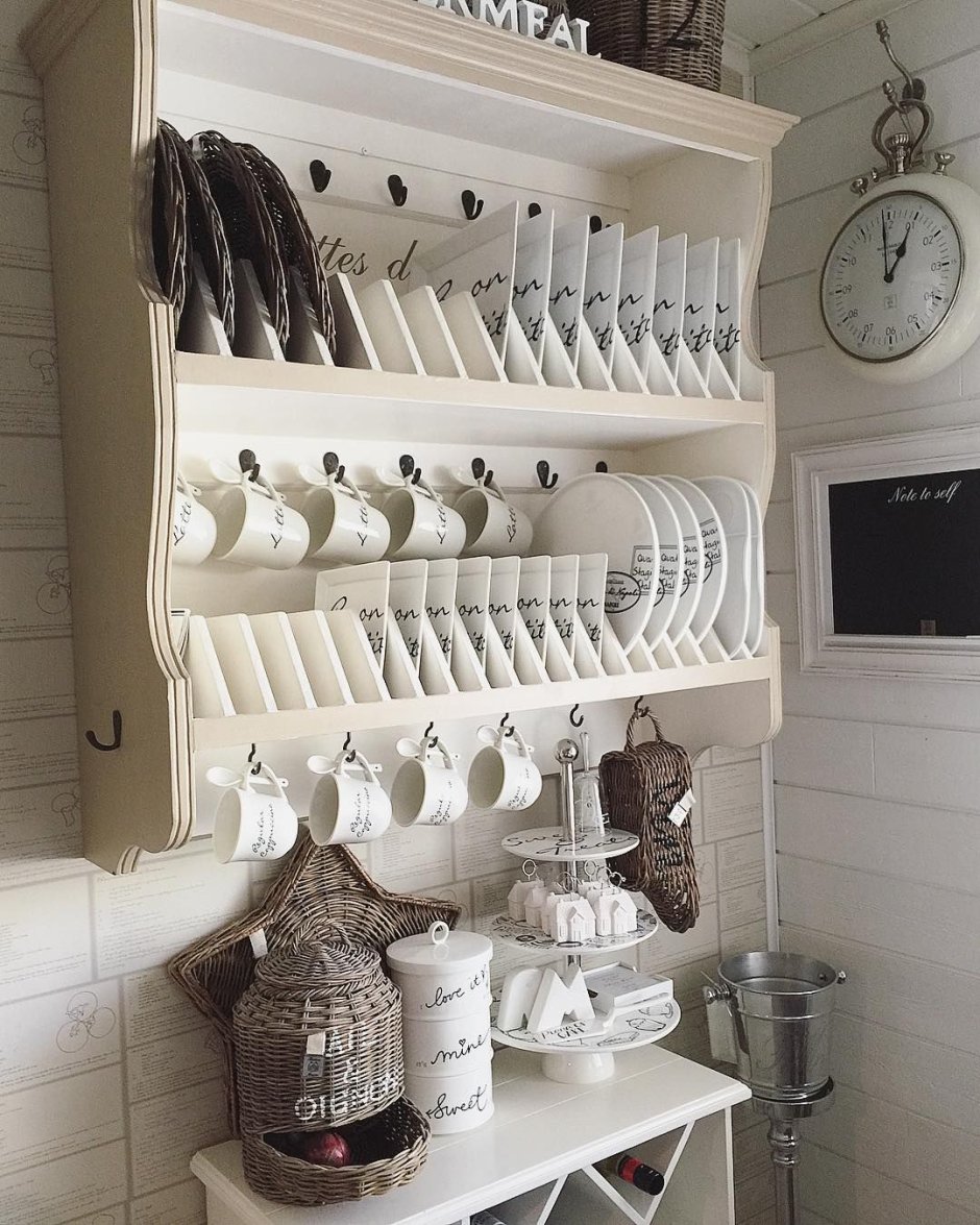 Сушилка для посуды деревянная настенная