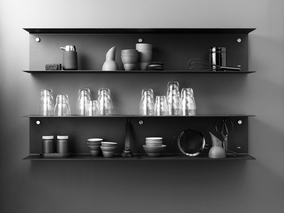 Металлическая полка для кухни