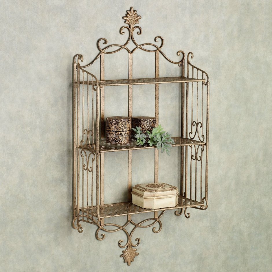 Полки кованые настенные
