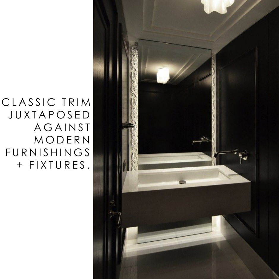 Ванная с зеркалом на всю стену