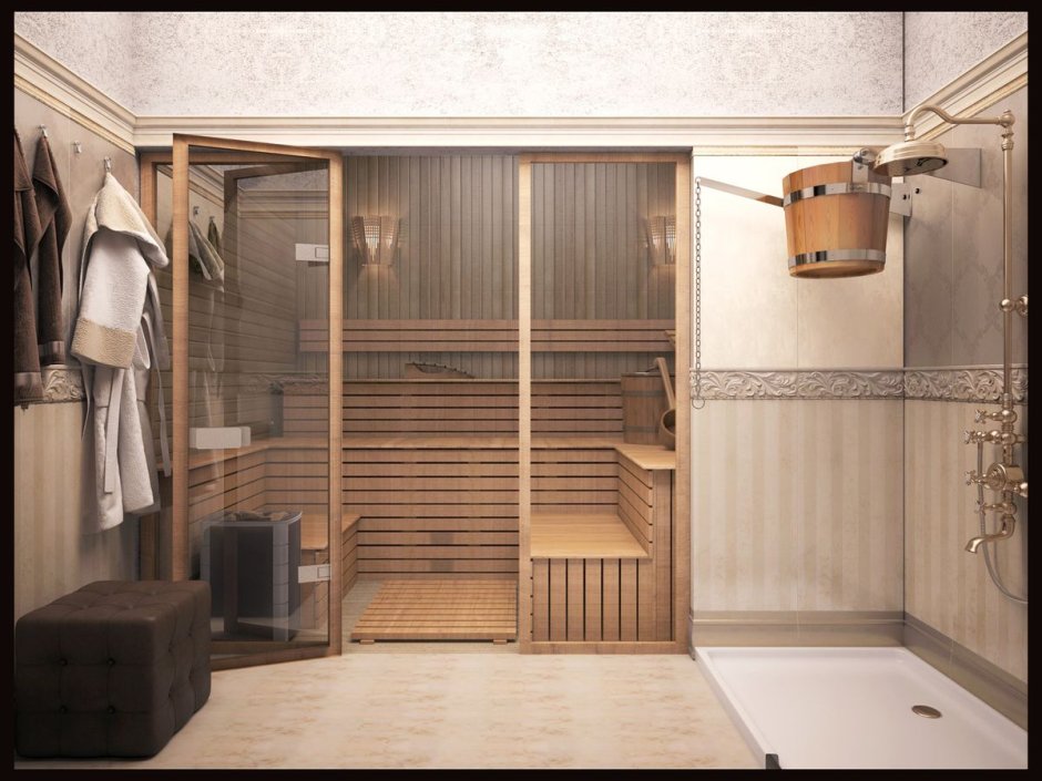 Сауна и душевая в частном доме
