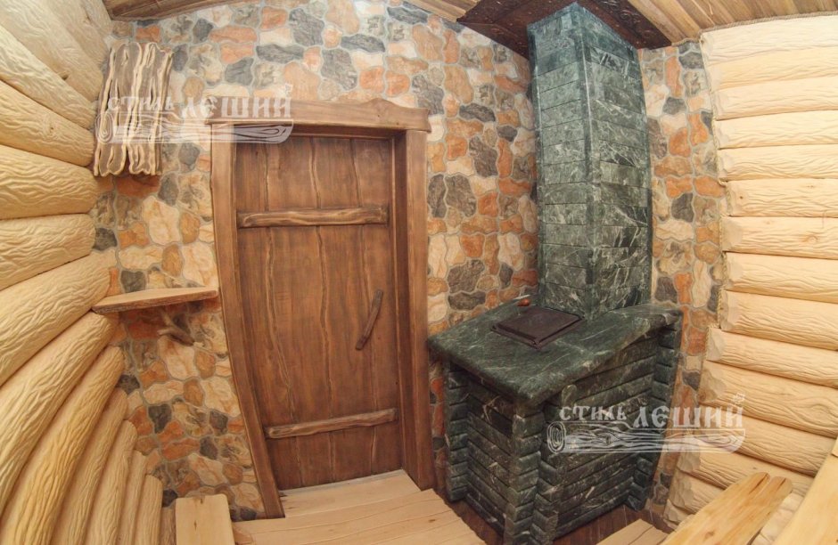 Отделка печи в бане