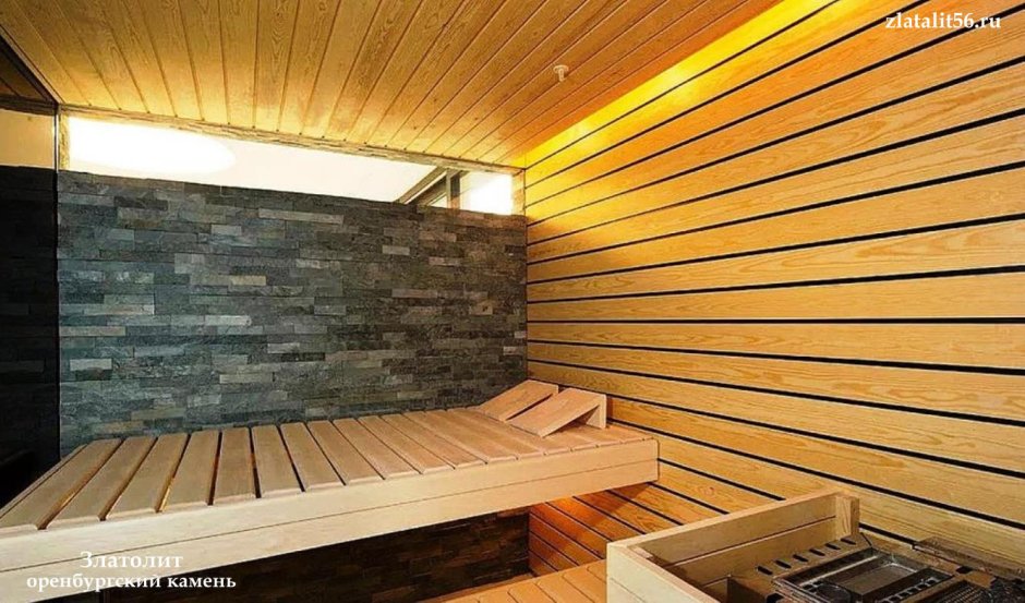 Отделка стен сауны