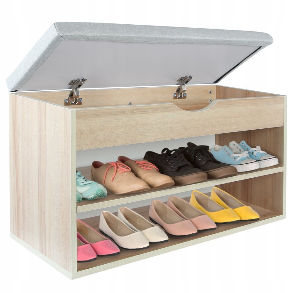 Обувная полка с сиденьем