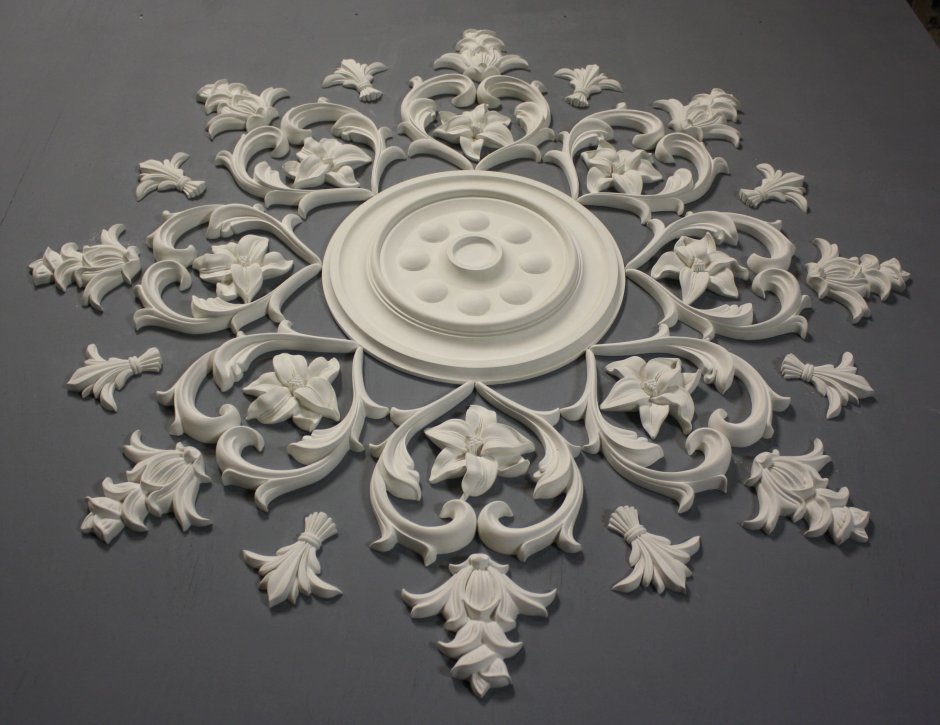 Акант лепнина барельеф